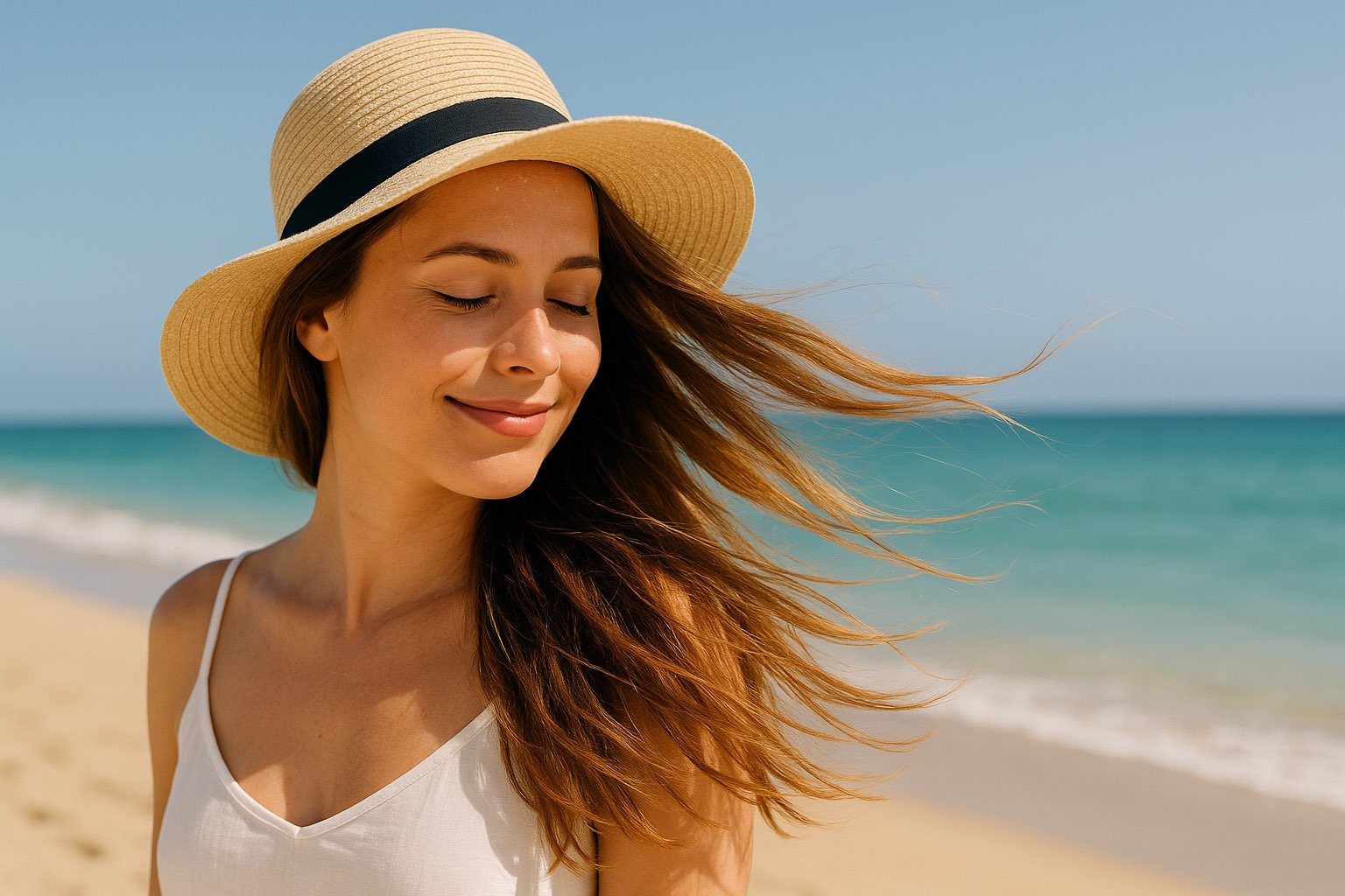 Sommerfrisuren mit Hitzeschutz